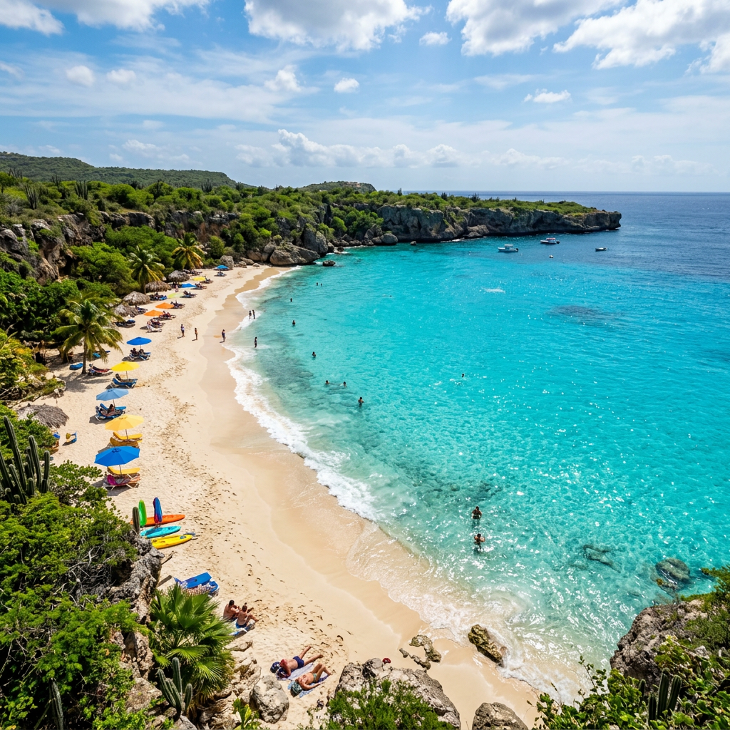 mooi strand op curacao