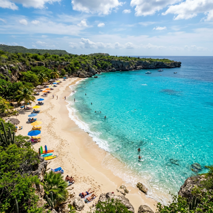 mooi strand op curacao