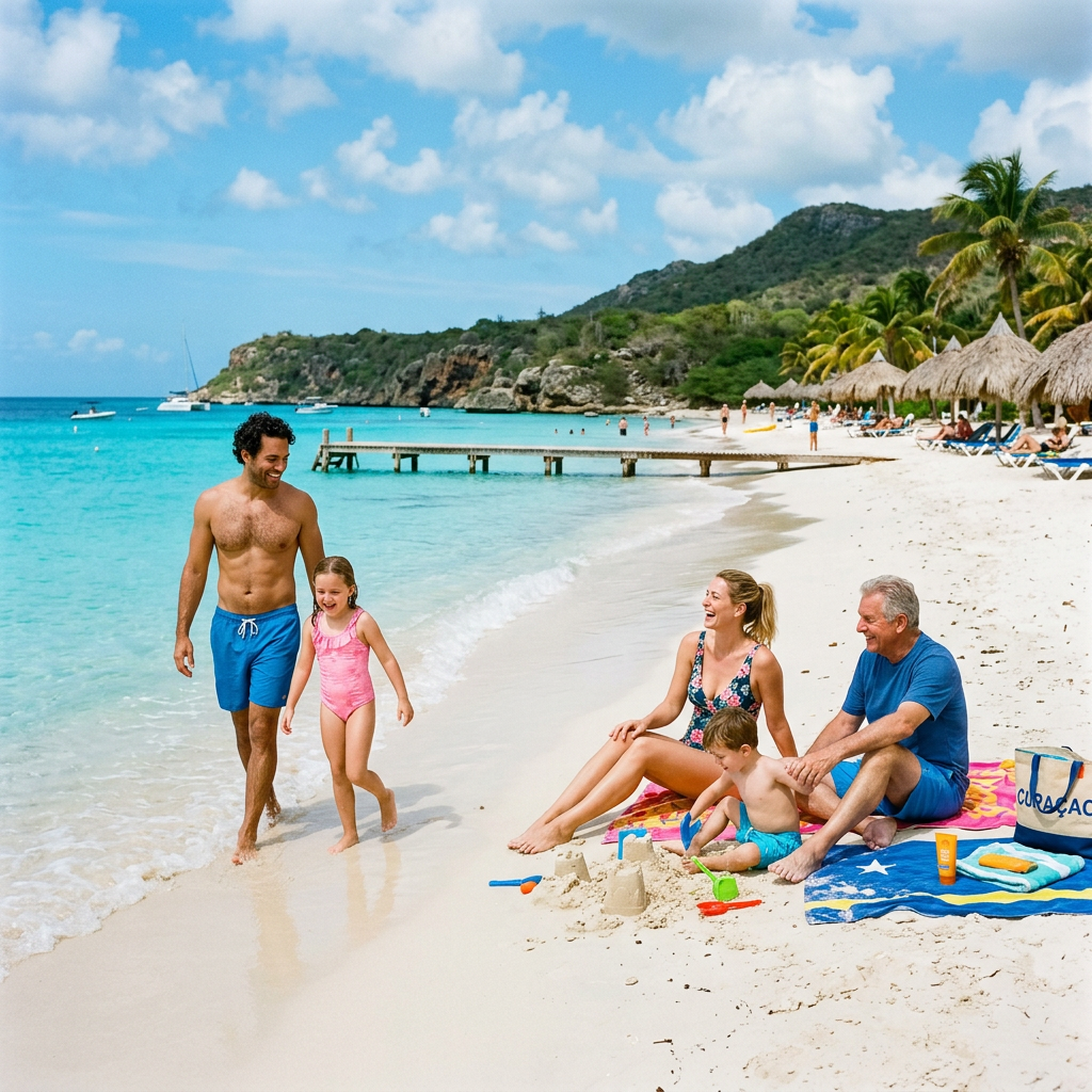 Met het hele gezin op vakantie naar Curacao